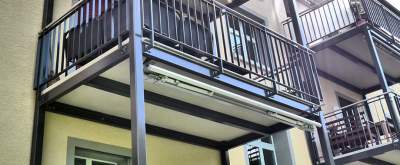 Balkonbodenplatten aus Polymerbeton