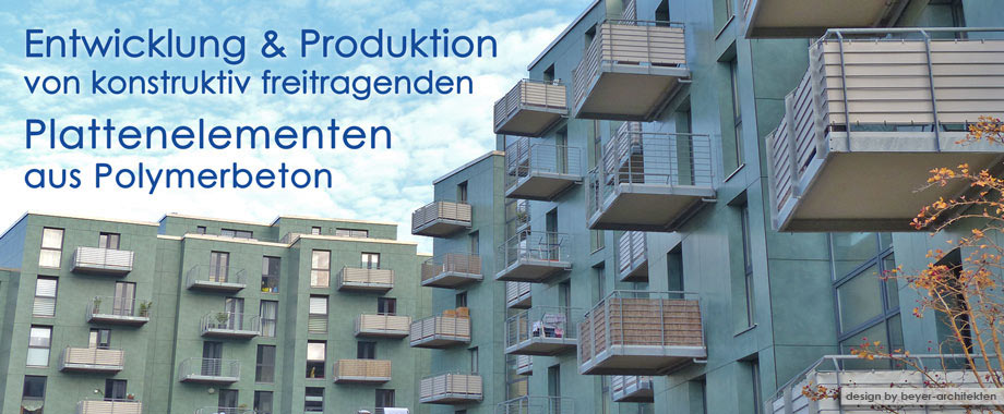 Wir produzieren konstruktiv freitragende Plattenelemente aus Mineralit | Balkonbodenplatten | Treppenstufen | Trocknungsanlagen | individuelle Lösungen